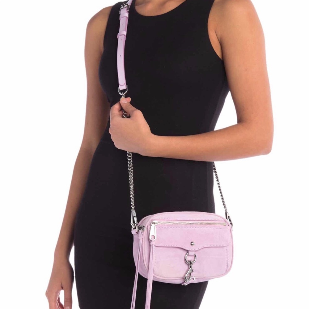 Rebecca Minkoff Lilac Crossbody Bag with Silver Hardware